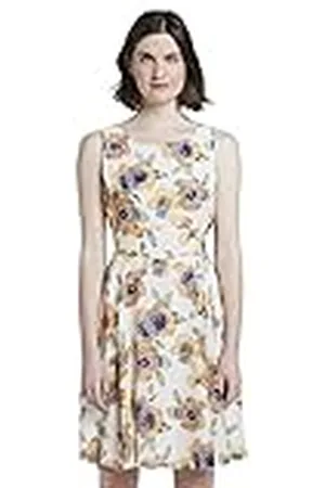 TOM TAILOR Dames Mouwloze chiffonjurk 1018643, , 42