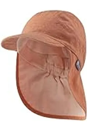 Sterntaler Meisjes pet met nekbescherming van katoen jacquard zonnehoed, , 45