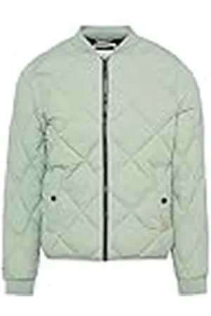 QS by s.Oliver Gewatteerd blauw met opstaande kraag, , L