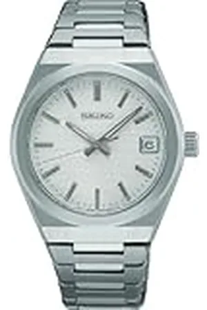 Seiko Analoog kwartshorloge voor dames met roestvrij stalen armband SUR573P1, , Minimalistisch