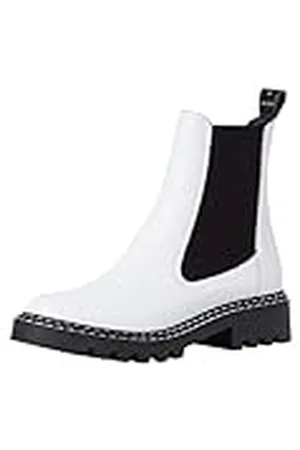 Tamaris Elegante enkellaarsjes voor dames 1-25455-25, zwart, wit, 36 EU