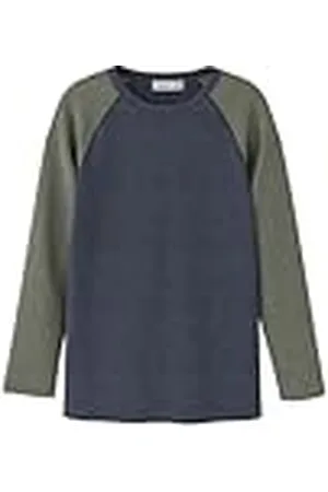 NAME IT Jongens Nkmwang Wool Needle Ls Top Solid shirt met lange mouwen, , 134/140 cm