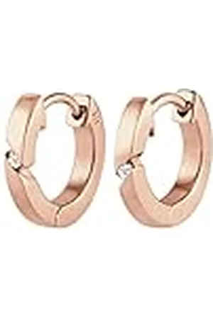 DIAMORE Elli Oorbellen Dames Creolen Basis met Diamant (0.03 ct.) in 925 Sterling Zilver