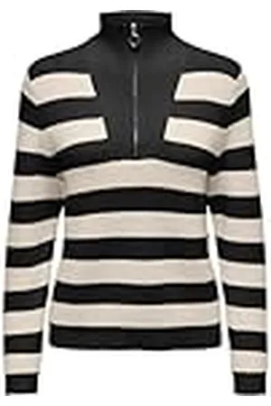 ONLY Onlkatia Ls Zip Highneck Cc KNT Pullover voor dames, , S