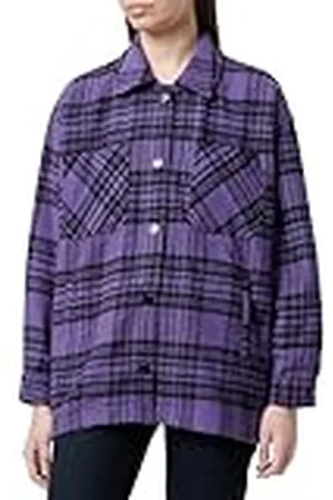 Koton Dames geruit pocket shacket shirt, , 38