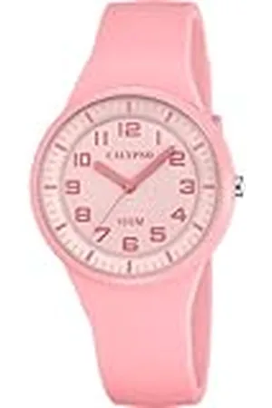 Calypso Analoge Quartz horloge voor dames met polycarbonaat band K5851/2