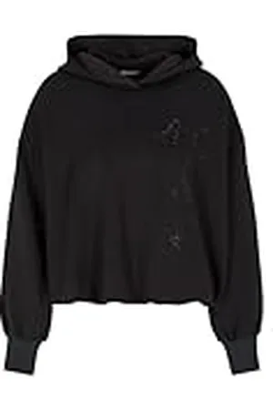 Armani Exchange Sustainable, Side On Tone Logo Sweatshirt met capuchon voor dames, , M