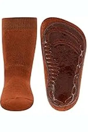 Ewers SoftStep Uni, antislipsokken voor jongens en meisjes, 1 paar antislip kindersokken met rubberen zool, , 19/20 EU