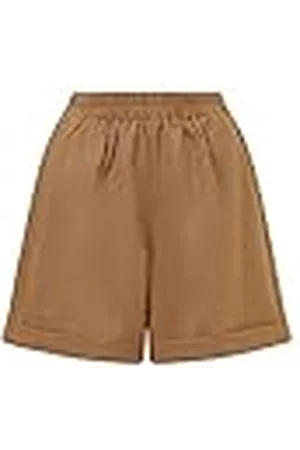 BALOU Dames katoen linnen hoge taille shorts, , UK 14, , 40