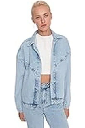 Trendyol Dames Overhemd Kraag Plain Regular Jacket Jas, , L, , L