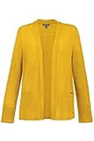 GINA LAURA Dames Shirtjack met zakken Gebreide jas, Sky Petrol, S, , S