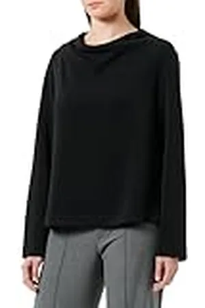 QS by s.Oliver S.Oliver Sales GmbH & Co. KG/s.Oliver Dames sweatshirt met watervalkraag sweatshirt met watervalkraag, , 34