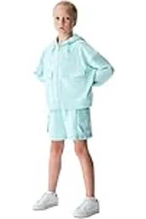 LTB Jeans Rohata Meisjes-pullover met capuchon, lange mouwen, met capuchon tot ritssluiting, blauw, 100% katoen, maat 128 cm, , 128 cm