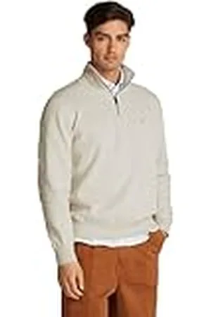 Tommy Hilfiger Heren ESSENTIAL FLEECE 1/4 ZIP MW0MW37233 Half Zip Sweatshirt Bruin, M, , M