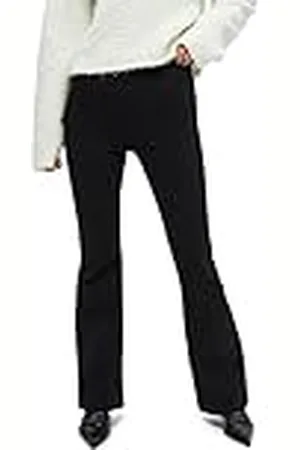 Minus Marcia hoge taille uitlopende broek voor dames, Zwart, 44