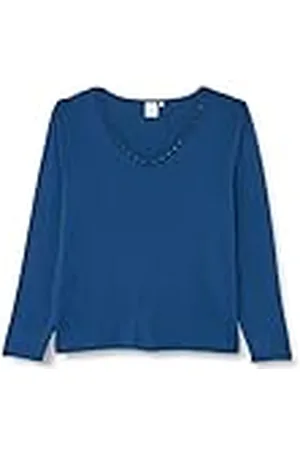 ccdk copenhagen Dames Super Soft Bamboo CCDK Pajamas Long Sleeved t, Blue Night Shirt, L
