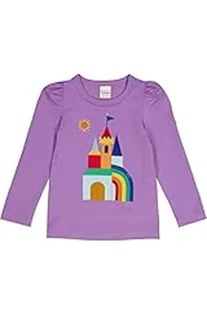 Green Cotton Meisjes Hello Castle L/S T T-shirt, , 104 cm