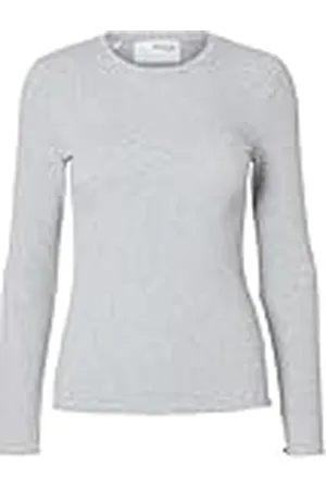 SELECTED Dames Slfanna Ls Crew Neck Tee S Noos Longsleeve, , M