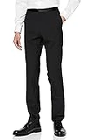 HUGO BOSS Heren Hetons pak broek - zwart - Een maat