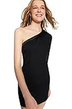 Trendyol Mini Bodycon getailleerde geweven jurk voor dames, , 64