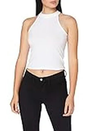 Build Your Brand Dames Turtleneck Short Top T-shirt, , M