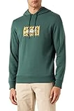 JACK & JONES Heren JORRACES Sweat Hood FST capuchontrui, trekking groen, L, , L