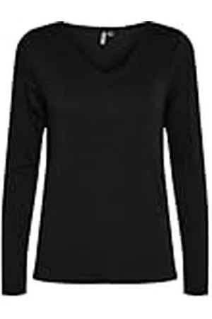 Pieces® Dames Pcbillo Ls V-hals Solid Noos Bc shirt met lange mouwen, , L
