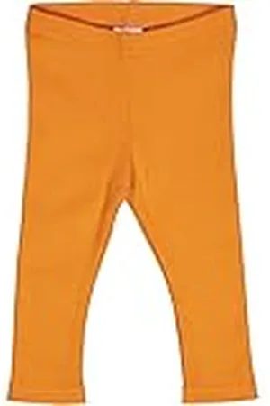 Green Cotton Alfa Rib Leggings voor babymeisjes, , 56 cm