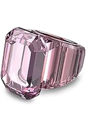 Swarovski Lucent Cocktailring, Octagon-Slijpvorm, Roze
