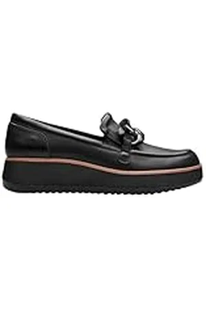 Clarks Premium Dames Zylah May Loafer, zwart leer, 6.5 UK, , 39.5 EU
