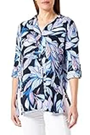 Gerry Weber Edition Dames 860039-66264 blouse, blauw/paars/roze print, 34, , 34