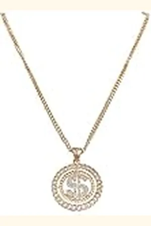 Urban classics Unisex Dollar Diamond Halsketting Manchetknopen, , één maat