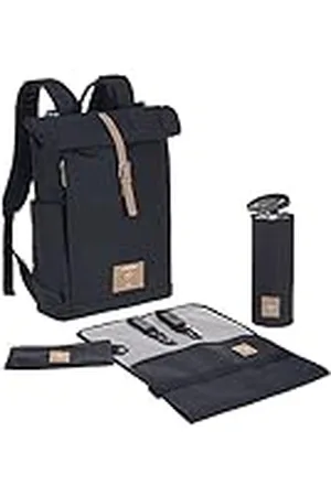 LÄSSIG LÄSSIG Luiertas, aankleedmat, kinderwagenbevestiging, flessenhouder duurzaam geproduceerd/GRE Rolltop rugzak