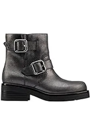 Clarks Premium Dames Rebelle gesp mode laars, tin metallic, 6 UK, , 39 EU