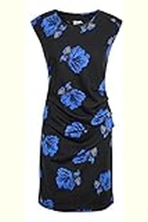Kaffe Dames-shorts, mouwloos, bodycon, jurk, gevormd, bedrukte ronde hals, , XS