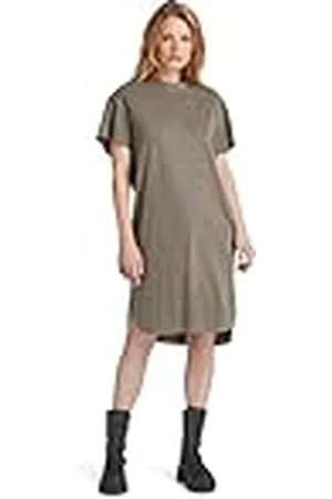 G-Star Raw Overdyed losse T-shirtjurk voor dames, casual jurk, , S