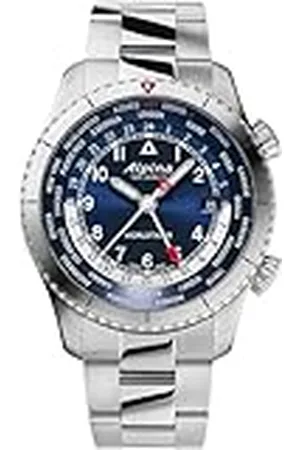 Alpina Analoog herenhorloge kwarts met roestvrijstalen armband mid-39672