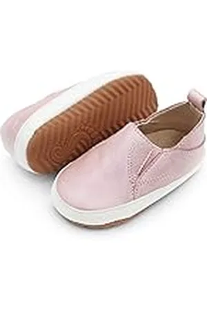 Dotty Fish Lederen baby casual schoenen. Baby jongens meisjes slip-on rubberen zool trainers. Eerste wandelaars. Antislip peuter schoenen (3-7 UK Child), , 7 UK Child