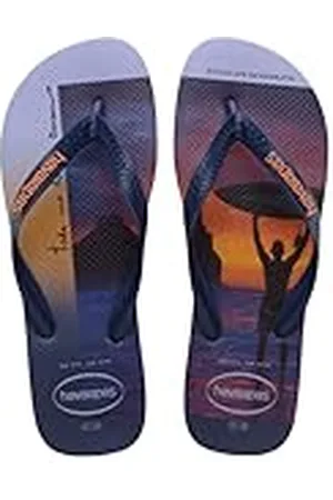 Havaianas Heren, Hype, Slippers, Marineblauw/Marineblauw/Begonia Oranje, 3/4 UK