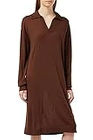 G-Star RAW Dames Polo Knit Dress, Brown (Chocolate Lab B692-D312), M