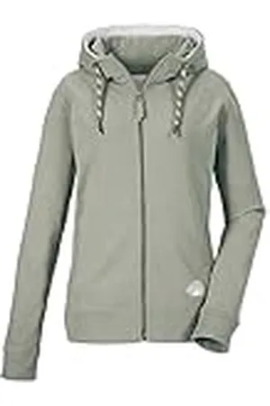 G.I.G.A. DX by killtec Dames Casual sweatjack met capuchon GS 50 WMN SWT JCKT GOTS, seagrass, 34, 41456-000