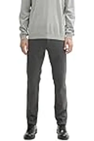 TOM TAILOR Heren Jersey Travis Slim Fit Chino Broek, 35951 - Black White Birds Eye, 34W / 34L