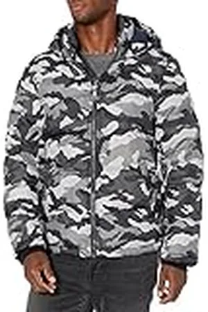 Tommy Hilfiger Klassieke donsjack met capuchon voor heren (standaard en groot en lang) alternatieve buitenkledingjas, , S