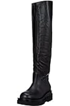 L37 Handmade Shoes Dames Never Enough Knee High Boot, Black, 38 EU