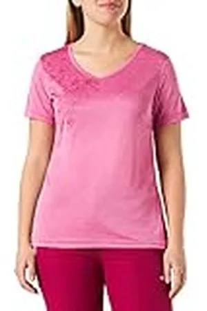 CMP Licht Melange T-shirt met bloemenpatroon, Berry, 40 vrouwen