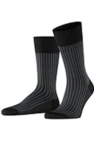 Falke Heren Sokken Oxford Stripe M So katoen gedessineerd 1 paar, , 41-42