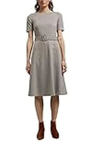 ESPRIT Collection Soft Mix + Match Midi-jurk met riem, , 36
