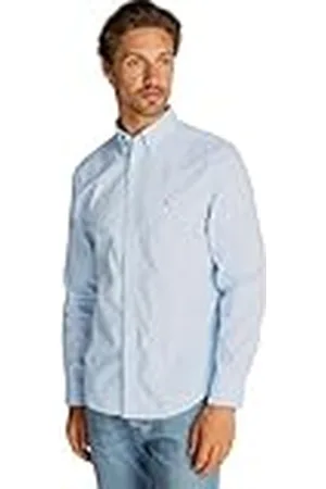 Tommy Hilfiger Heren Flex POPLIN Polka DOT RF Shirt MW0MW37554 L/S Shirt, blauw, XXL, Blauw (Sweet Blue/White Dot), XXL