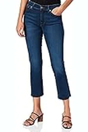 7 for all Mankind Dames enkellaars Slim Illusion Eco Empower met Raw Cut Jeans, , 24W x 30L