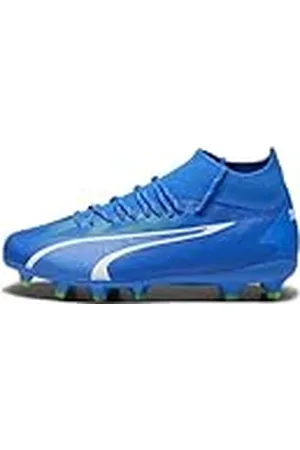 PUMA Ultra Pro Fg/Ag Jr voetbalschoen voor kinderen, uniseks, Ultra Blue White Pro Groen, 35 EU